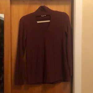 Maroon V neck Sweater